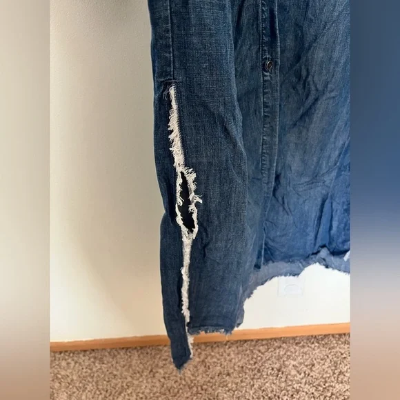 Cloth and Stone denim maxi dress chambray - Picture 7 of 10